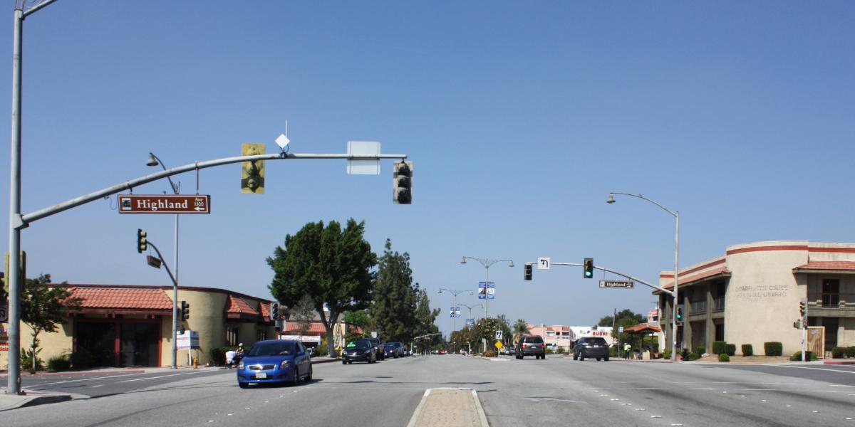 Existing huntington and highland intersection